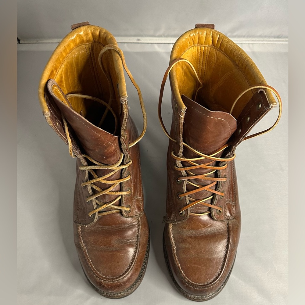 Vintage Herman Survivor”s Classic Brown Leather Men's Boots